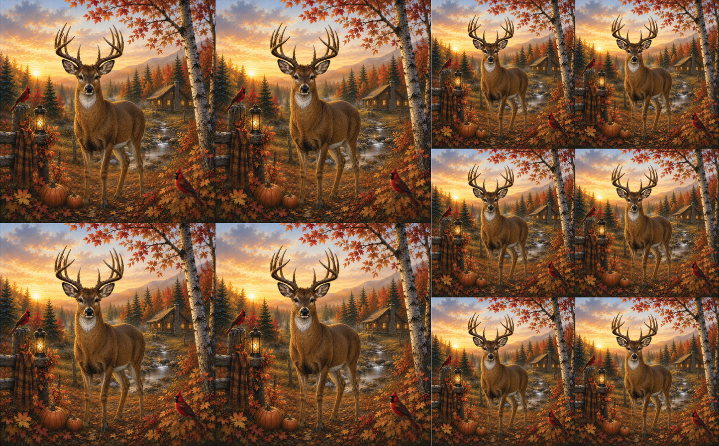 DecoCraft - Studio 1375 - Scenic Tiles Series - Deer - Buck Creek