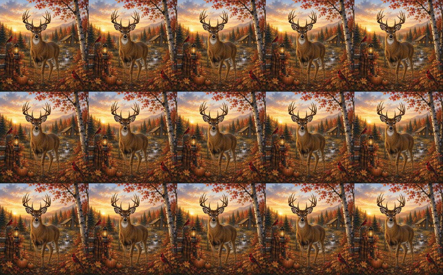 DecoCraft - Studio 1375 - Scenic Tiles Series - Deer - Buck Creek