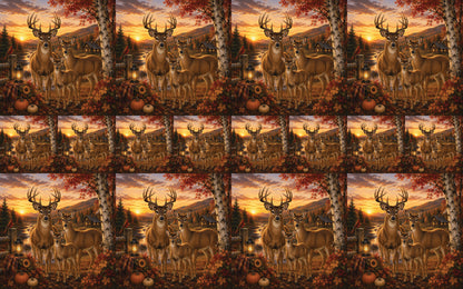 DecoCraft - Studio 1375 - Scenic Tiles Series - Deer - Twilight Family