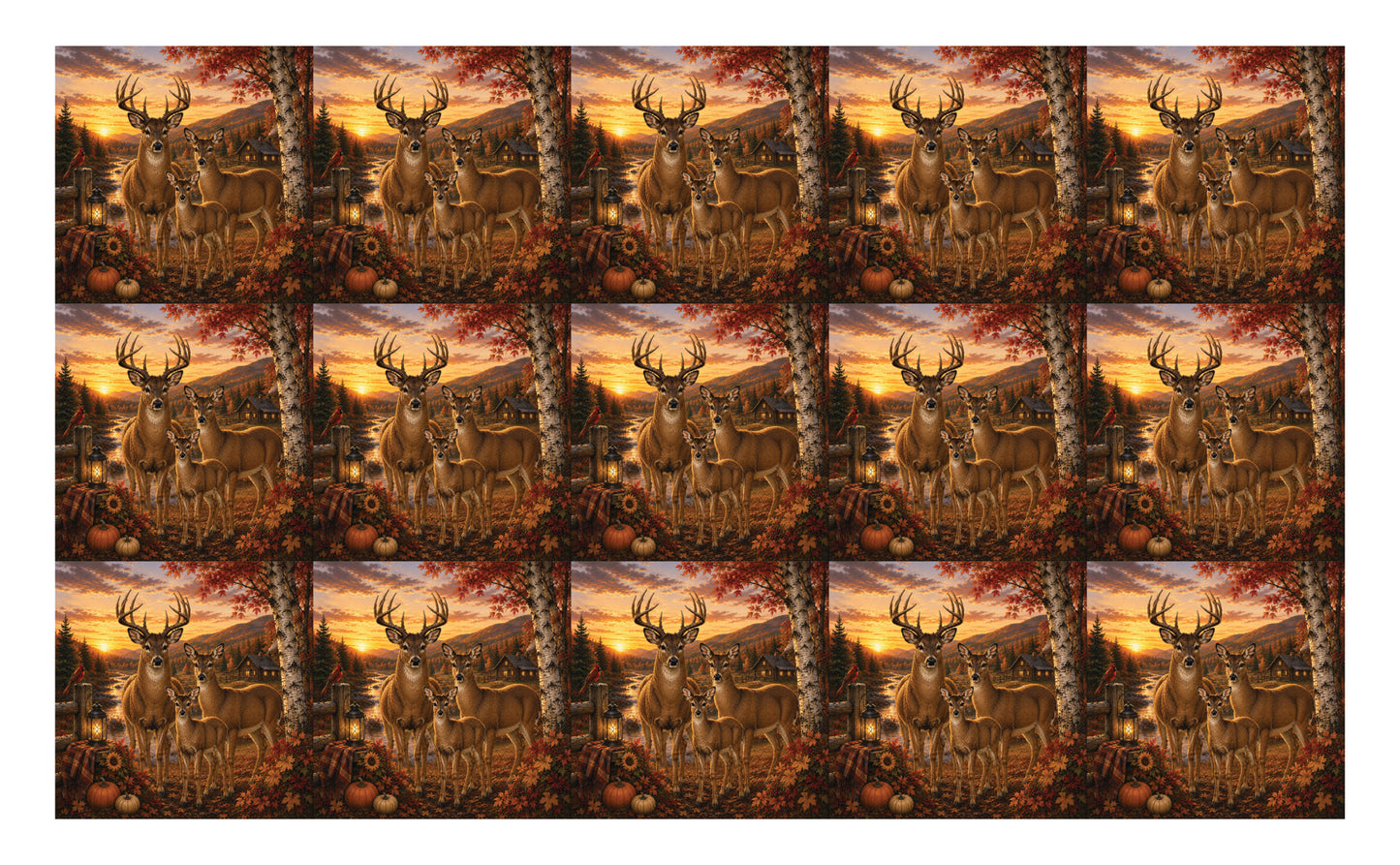 DecoCraft - Studio 1375 - Scenic Tiles Series - Deer - Twilight Family