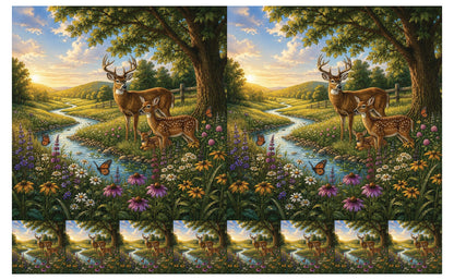 DecoCraft - Studio 1375 - Scenic Tiles Series - Deer Creek