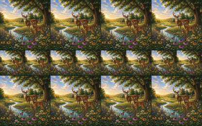 DecoCraft - Studio 1375 - Scenic Tiles Series - Deer Creek