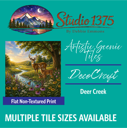 DecoCraft - Studio 1375 - Scenic Tiles Series - Deer Creek