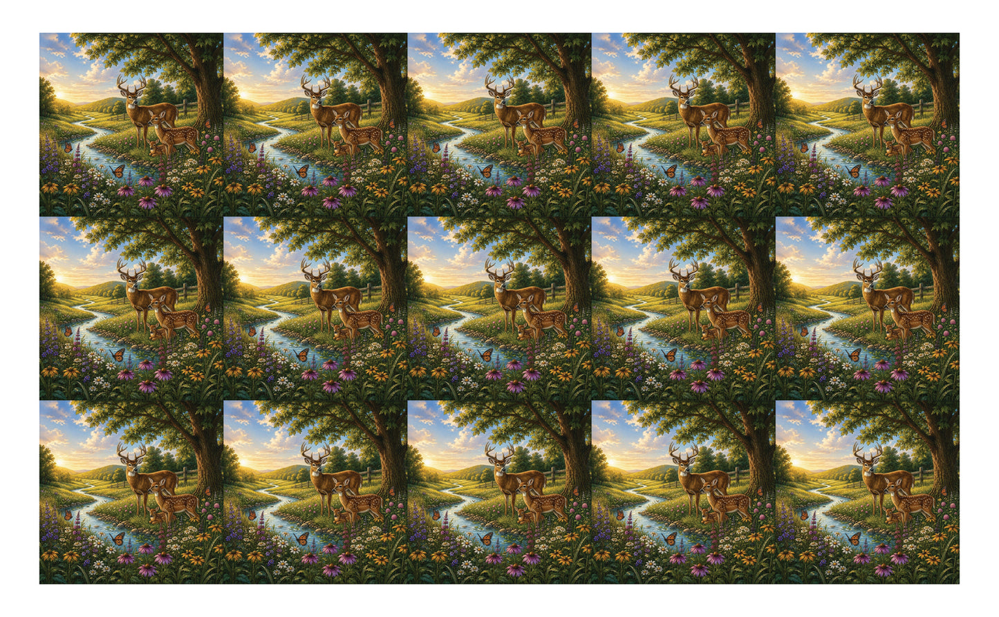 DecoCraft - Studio 1375 - Scenic Tiles Series - Deer Creek