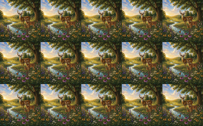 DecoCraft - Studio 1375 - Scenic Tiles Series - Deer Creek
