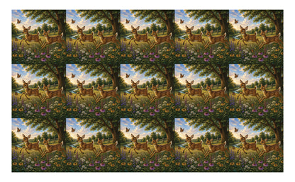 DecoCraft - Studio 1375 - Scenic Tiles Series - Deer - Fawn Playtime