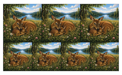 DecoCraft - Studio 1375 - Scenic Tiles Series - Deer - Meadow Lullaby