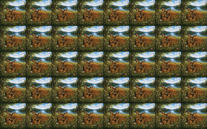 DecoCraft - Studio 1375 - Scenic Tiles Series - Deer - Meadow Lullaby