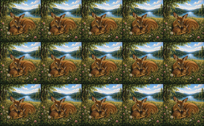 DecoCraft - Studio 1375 - Scenic Tiles Series - Deer - Meadow Lullaby