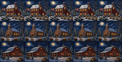DecoCraft - Studio 1375 - Scenic Tiles Series - Winter on Country Road Assortment