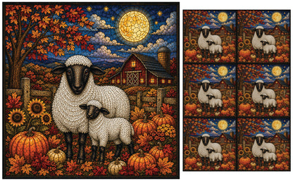 DecoCraft - Studio 1375 - Elevated Textures Scenic Tiles - Homestead Seasons - Harvest Moon Blessings