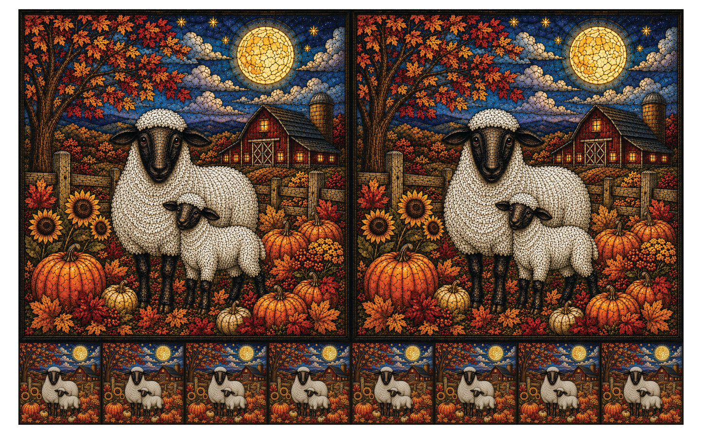 DecoCraft - Studio 1375 - Elevated Textures Scenic Tiles - Homestead Seasons - Harvest Moon Blessings