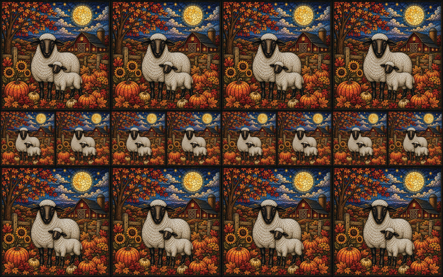 DecoCraft - Studio 1375 - Elevated Textures Scenic Tiles - Homestead Seasons - Harvest Moon Blessings