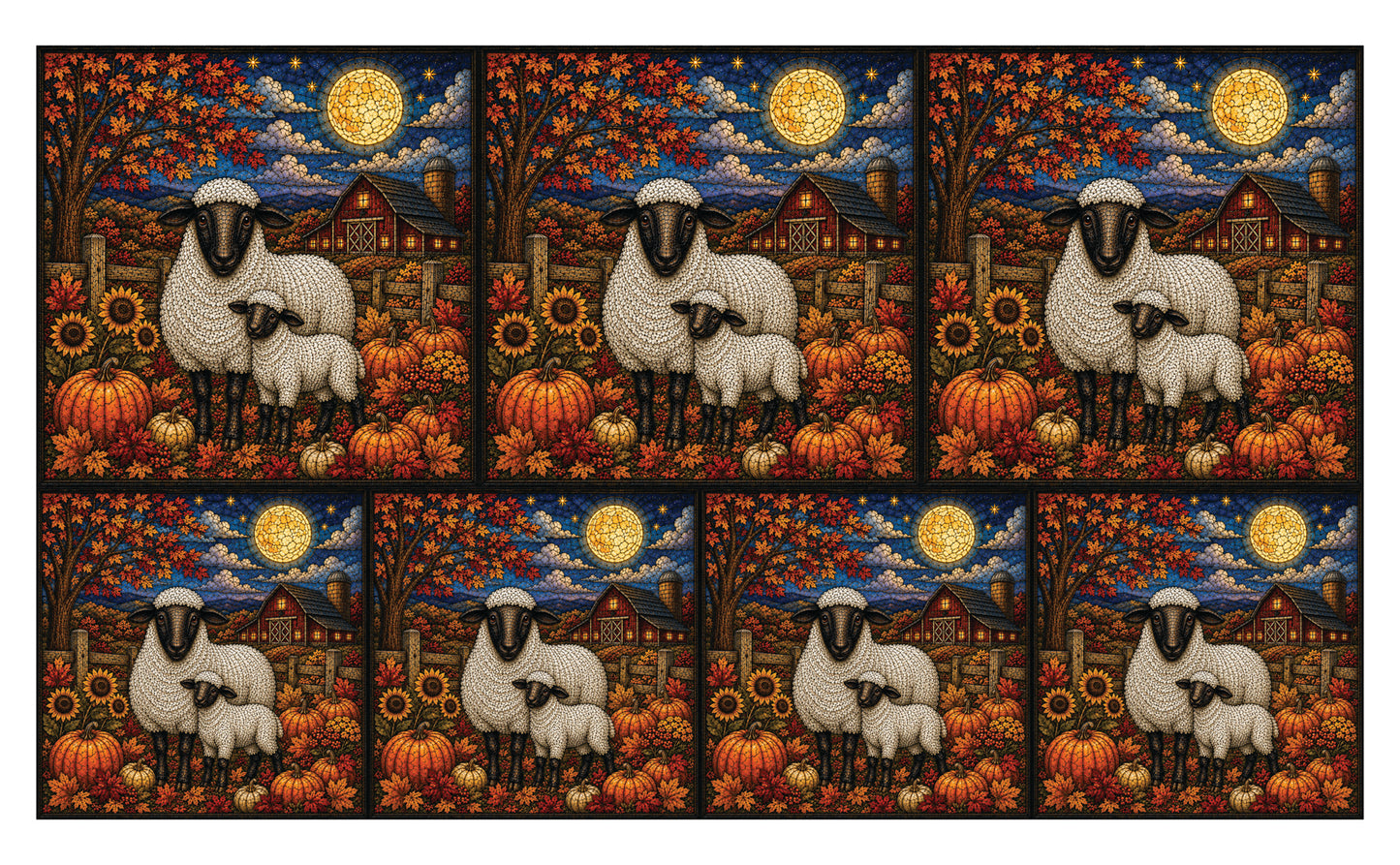 DecoCraft - Studio 1375 - Elevated Textures Scenic Tiles - Homestead Seasons - Harvest Moon Blessings