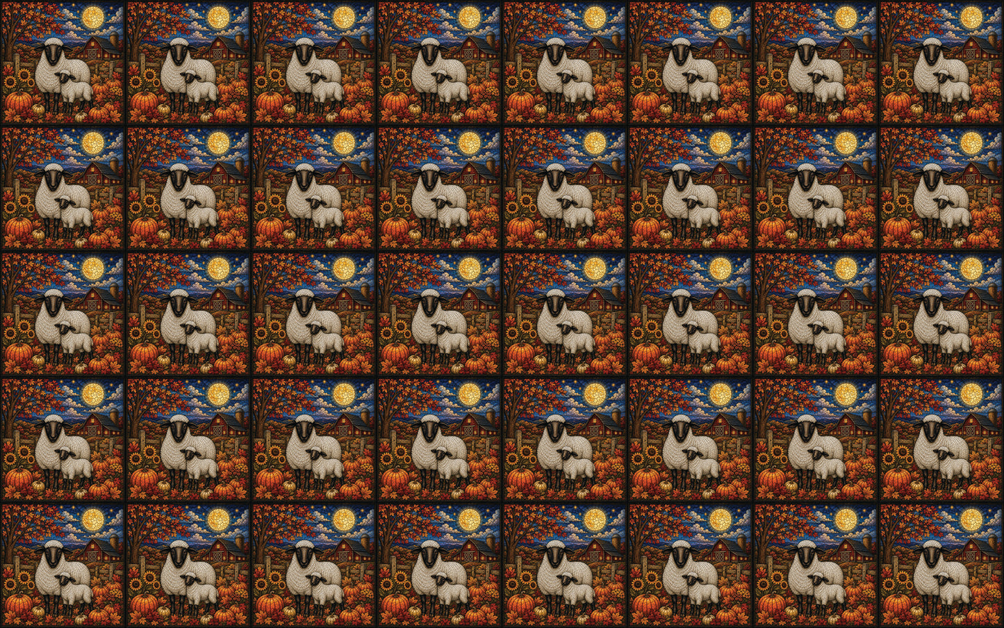 DecoCraft - Studio 1375 - Elevated Textures Scenic Tiles - Homestead Seasons - Harvest Moon Blessings