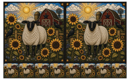 DecoCraft - Studio 1375 - Elevated Texture Scenic Tiles - Homestead Seasons - Sunflower Farmstead