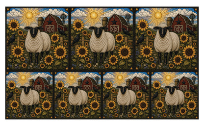 DecoCraft - Studio 1375 - Elevated Texture Scenic Tiles - Homestead Seasons - Sunflower Farmstead