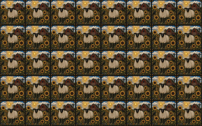 DecoCraft - Studio 1375 - Elevated Texture Scenic Tiles - Homestead Seasons - Sunflower Farmstead