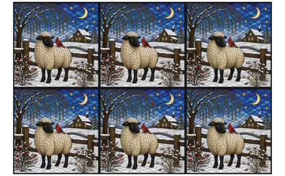 DecoCraft - Studio 1375 - Scenic Elevated Texture Tiles - Homestead Seasons - Winter's Little Companion