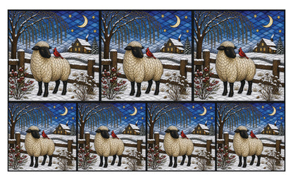 DecoCraft - Studio 1375 - Scenic Elevated Texture Tiles - Homestead Seasons - Winter's Little Companion