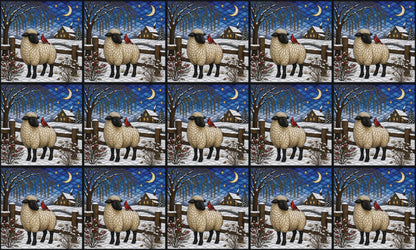 DecoCraft - Studio 1375 - Scenic Elevated Texture Tiles - Homestead Seasons - Winter's Little Companion
