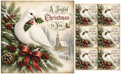 DecoCraft - Studio 1375 - Scenic Tiles Series - Christmas Wishes - A Joyful Christmas