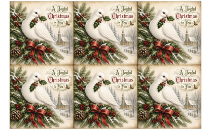 DecoCraft - Studio 1375 - Scenic Tiles Series - Christmas Wishes - A Joyful Christmas