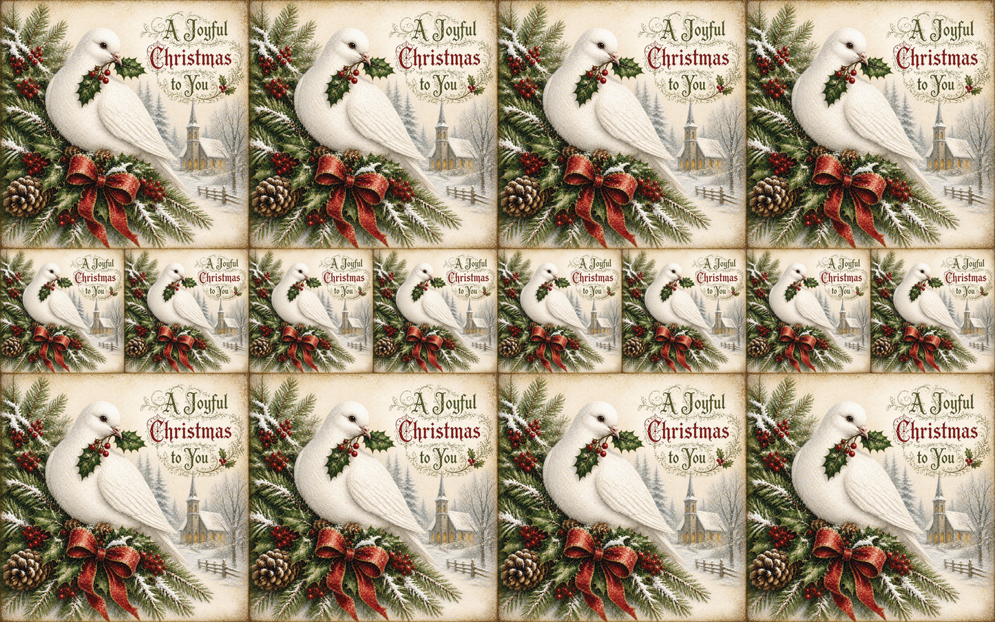 DecoCraft - Studio 1375 - Scenic Tiles Series - Christmas Wishes - A Joyful Christmas