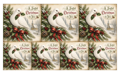 DecoCraft - Studio 1375 - Scenic Tiles Series - Christmas Wishes - A Joyful Christmas
