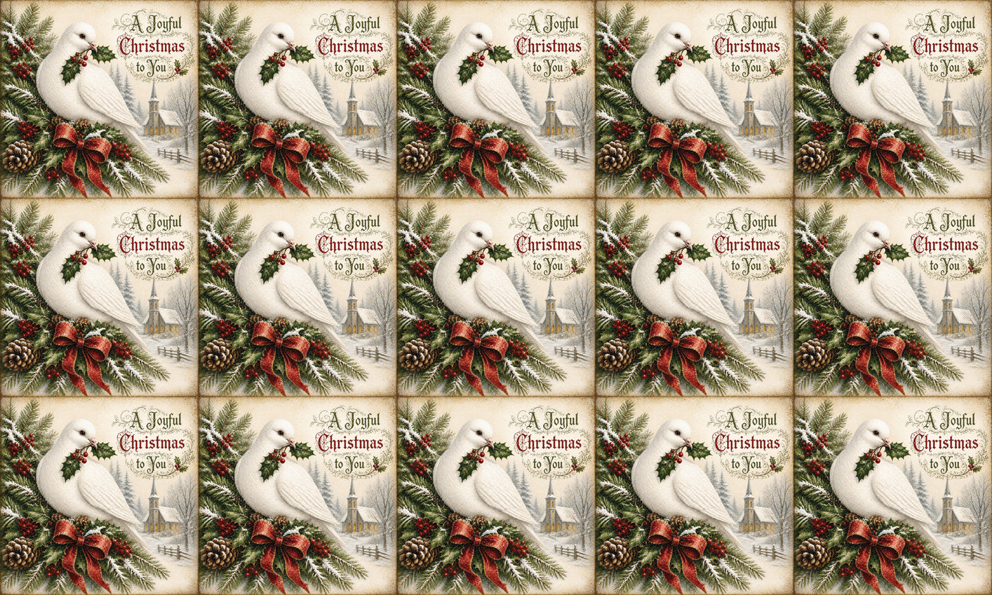DecoCraft - Studio 1375 - Scenic Tiles Series - Christmas Wishes - A Joyful Christmas