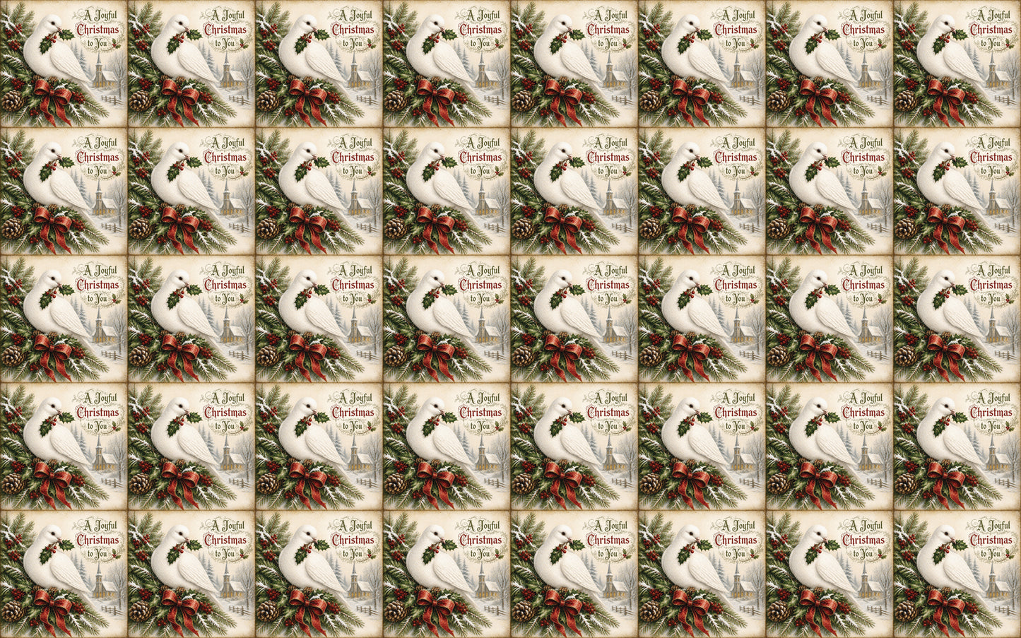 DecoCraft - Studio 1375 - Scenic Tiles Series - Christmas Wishes - A Joyful Christmas