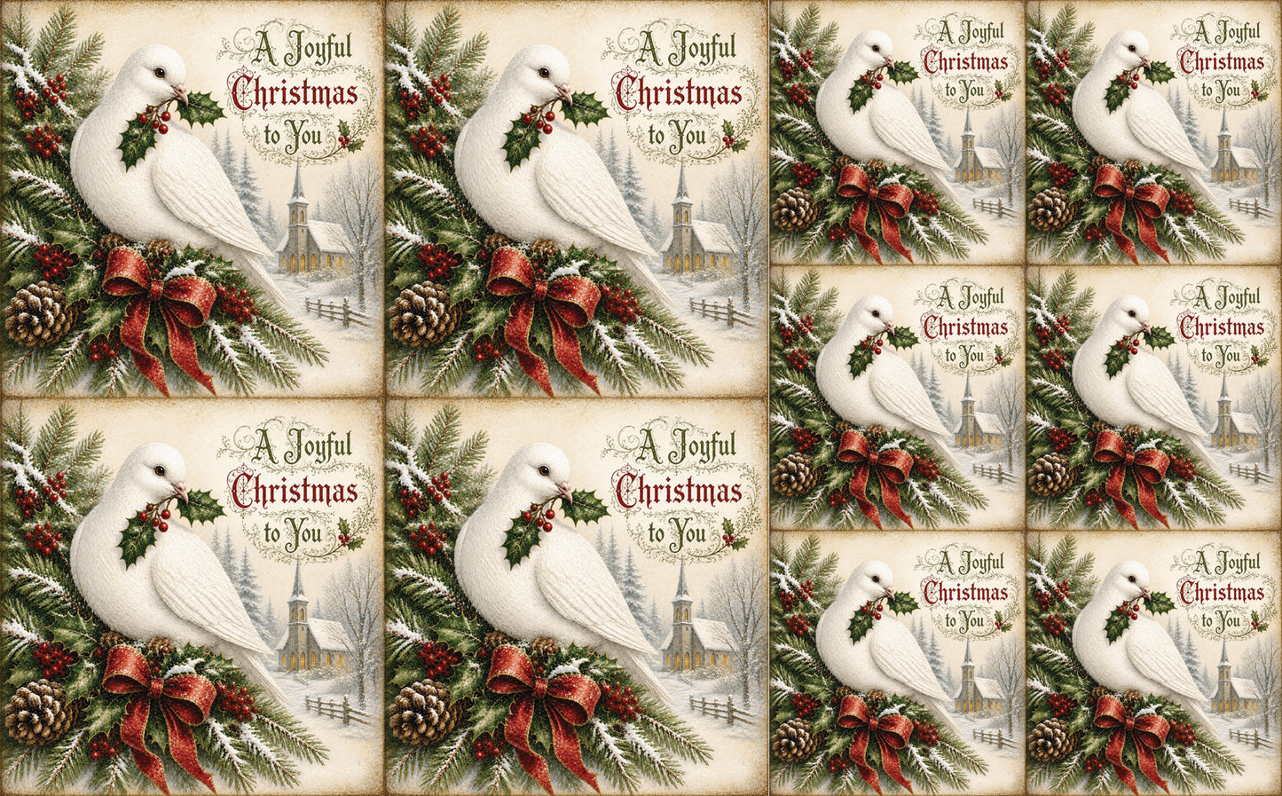DecoCraft - Studio 1375 - Scenic Tiles Series - Christmas Wishes - A Joyful Christmas