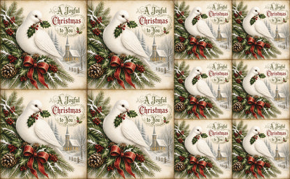 DecoCraft - Studio 1375 - Scenic Tiles Series - Christmas Wishes - A Joyful Christmas
