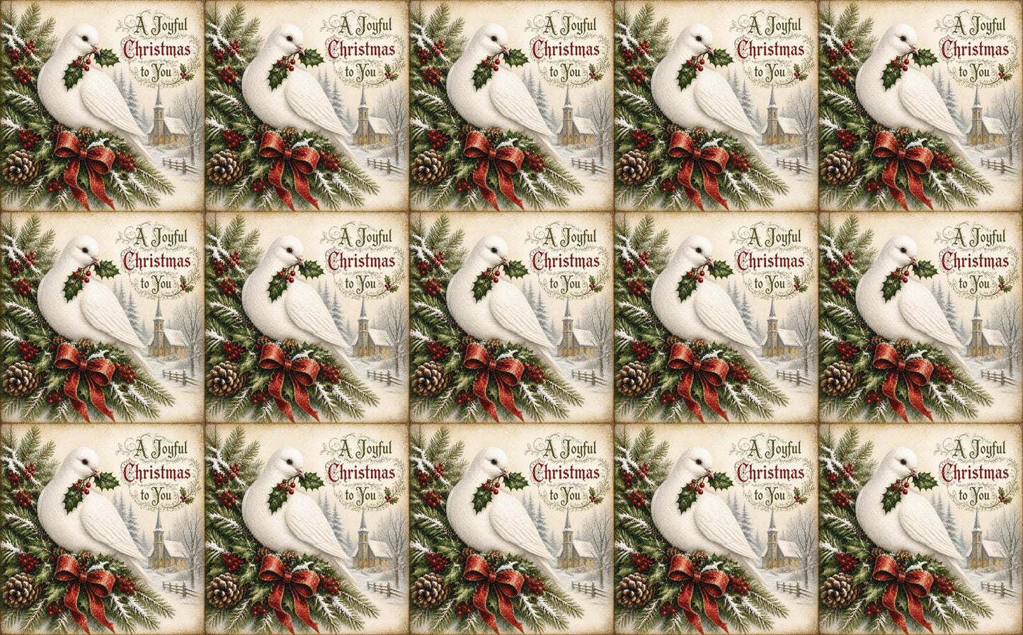 DecoCraft - Studio 1375 - Scenic Tiles Series - Christmas Wishes - A Joyful Christmas