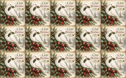 DecoCraft - Studio 1375 - Scenic Tiles Series - Christmas Wishes - A Joyful Christmas