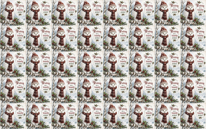 DecoCraft - Studio 1375 - Scenic Tiles Series - Christmas Wishes - Toasty Winter Owl