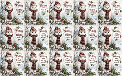 DecoCraft - Studio 1375 - Scenic Tiles Series - Christmas Wishes - Toasty Winter Owl