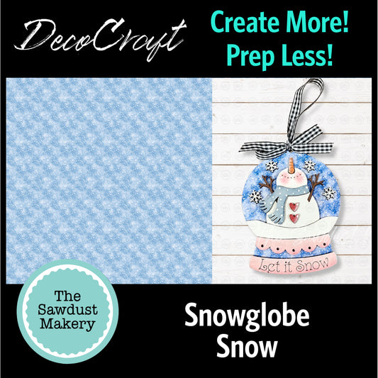 DecoCraft - The Sawdust Makery- Backer Board - Snowglobe Snow