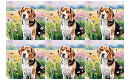 DecoCraft - Scenic Tiles Series - Watercolor Pets - Beagle