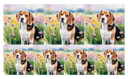 DecoCraft - Scenic Tiles Series - Watercolor Pets - Beagle