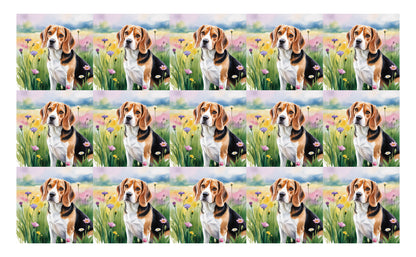 DecoCraft - Scenic Tiles Series - Watercolor Pets - Beagle