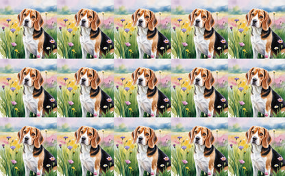 DecoCraft - Scenic Tiles Series - Watercolor Pets - Beagle