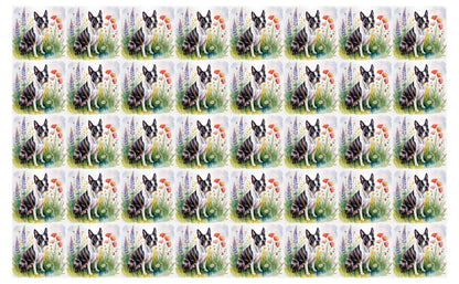 DecoCraft - Scenic Tiles Series - Watercolor Pets - Boston Terrier