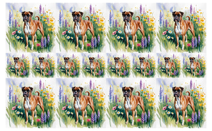DecoCraft - Scenic Tiles Series - Watercolor Pets - Boxer