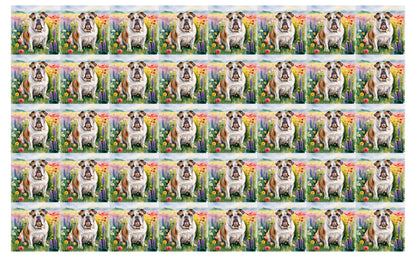 DecoCraft - Scenic Tiles Series - Watercolor Pets - Bulldog