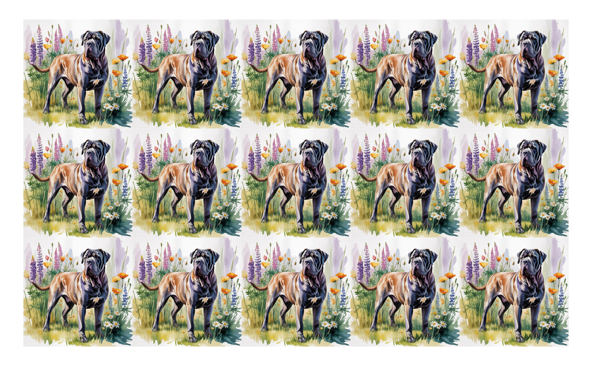 DecoCraft - Scenic Tiles Series - Watercolor Pets - Cane Corso Mastiff
