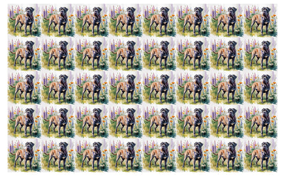DecoCraft - Scenic Tiles Series - Watercolor Pets - Cane Corso Mastiff