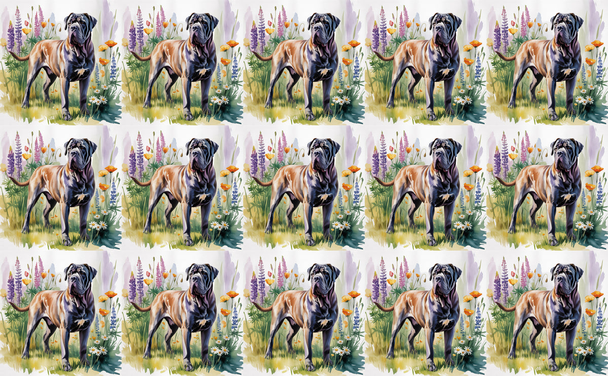 DecoCraft - Scenic Tiles Series - Watercolor Pets - Cane Corso Mastiff