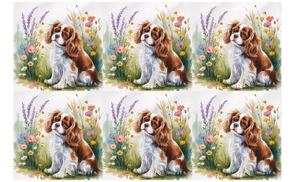 DecoCraft - Scenic Tiles Series - Watercolor Pets - Cavalier