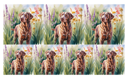 DecoCraft - Scenic Tiles Series - Watercolor Pets - Chesapeake Bay Retriever